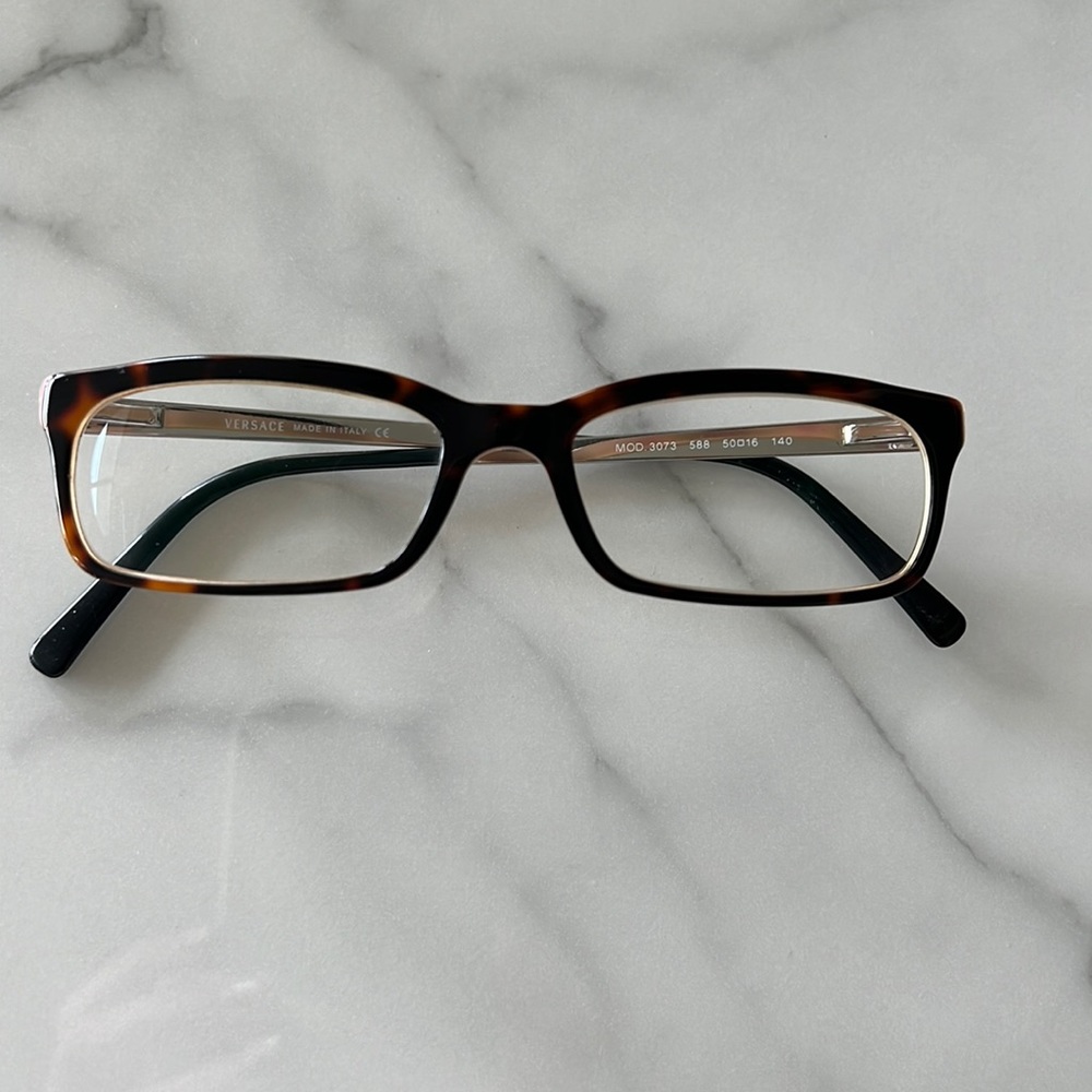 Versace glasses with tortoise frame